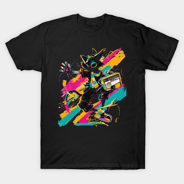 Felix The Cat Artwork T-Shirt by Tosik Art1